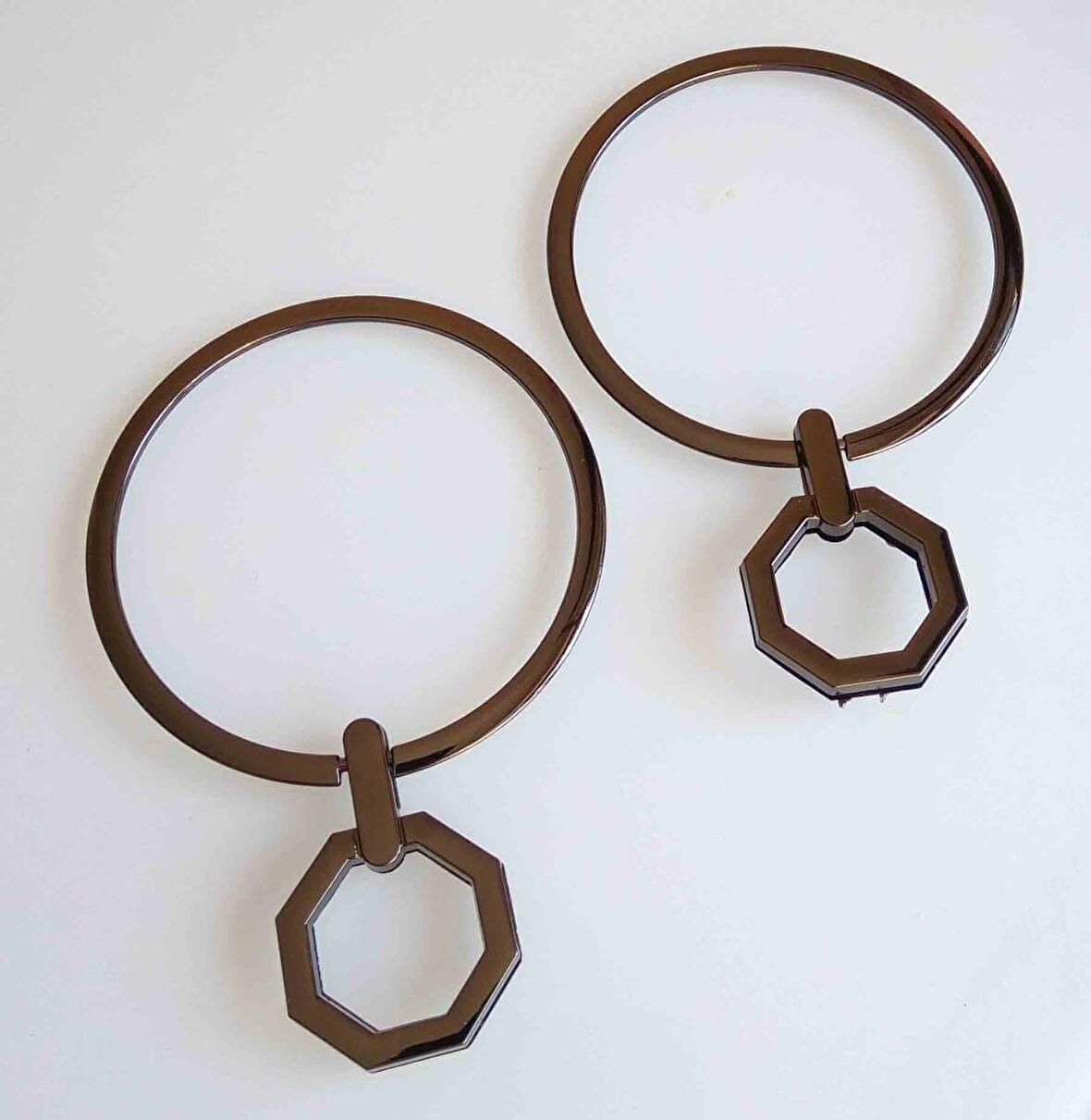 Füme Renkli Metal Çanta Sapı