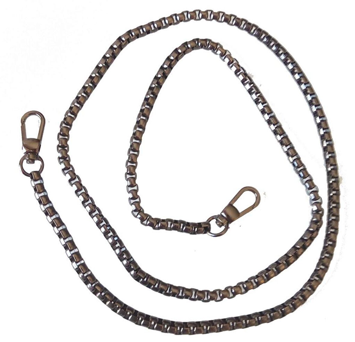 Füme Renk Kare Model Çanta Zinciri (1 metre)