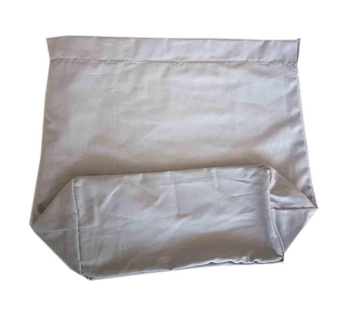 Örgü Çantaya Hazır Astar Tabanlı 22x12cm Açık Gri