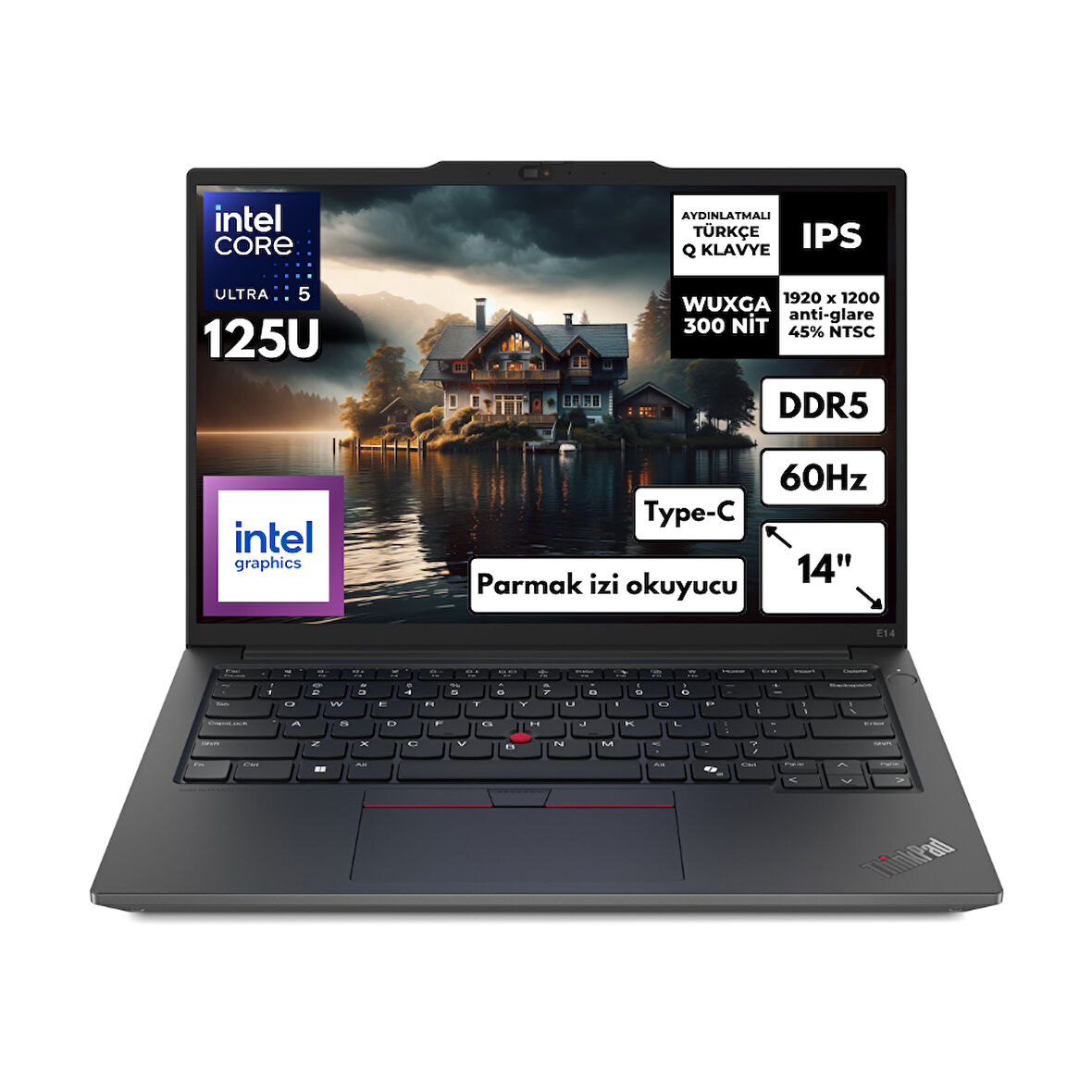 Lenovo ThinkPad E14 G6 Ultra 5-125U 16-GBDDR5 2 TB SSD Intel Graphics 14" WUXGA Freedos Notebook 21M7002PTXHMF7
