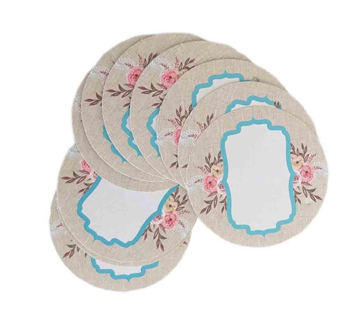 10lu 7cm Yuvarlak Yazısız Etiket