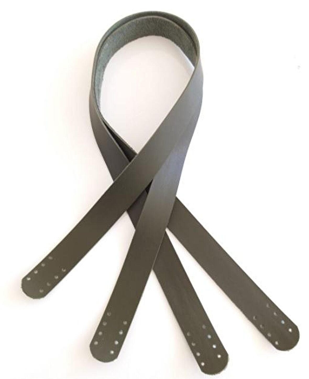 Haki yeşil 70x2.4 cm, suni deri çanta sapı