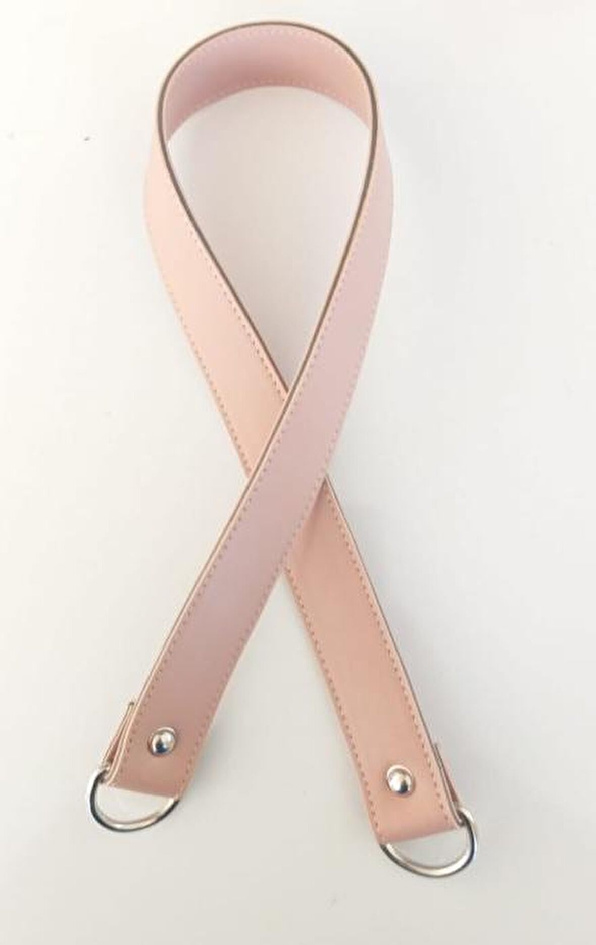67x3 cm pudra renk suni deri çanta sapı