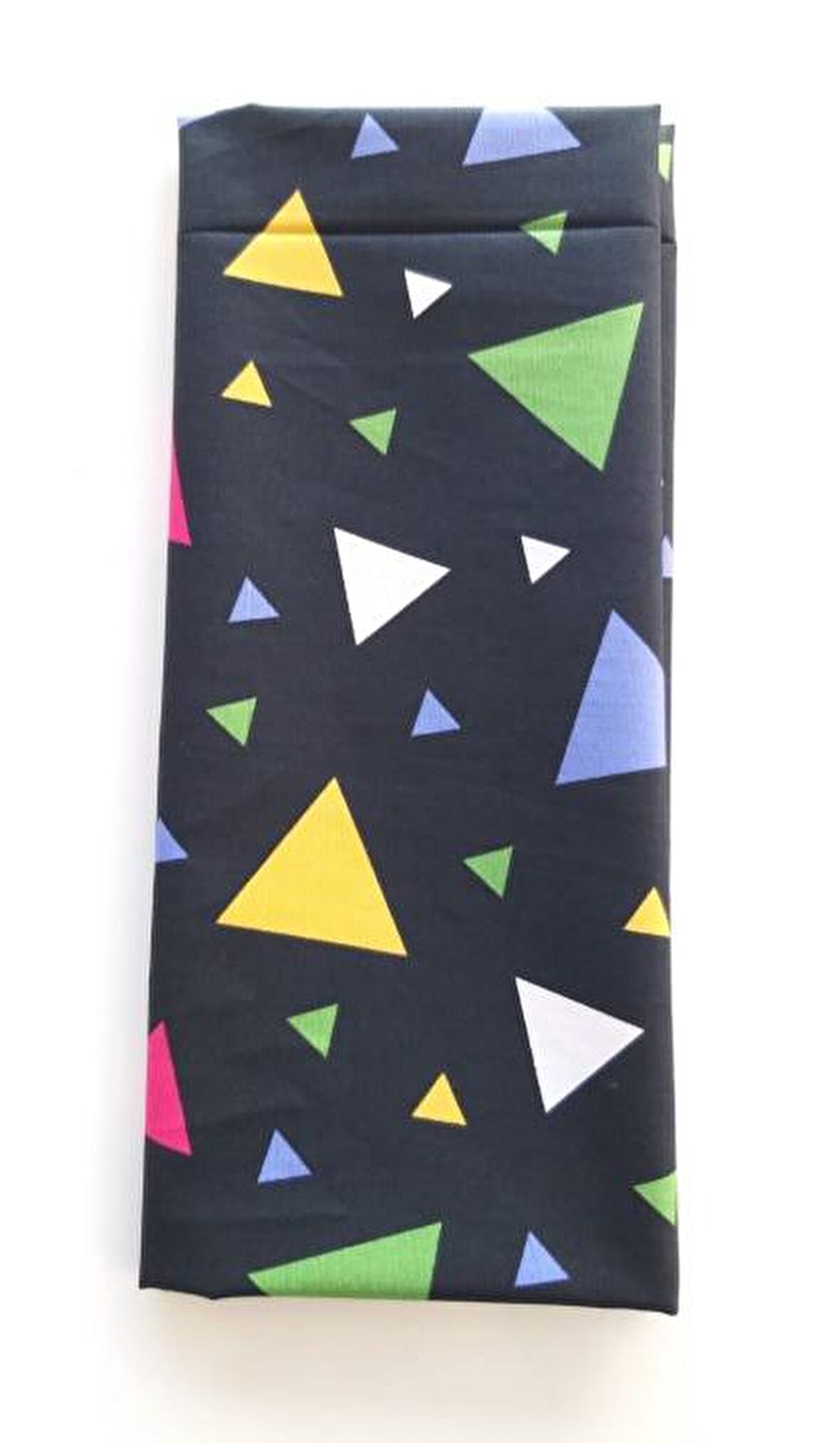 120x50 cm, pamuklu astarlık kumaş Siyahüzerine Üçgen desen  NO:P94