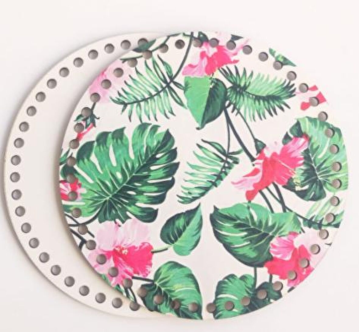 Ahşap 20 Cm Çapında Resimli Plaka Arkalıklı B Serisi No10