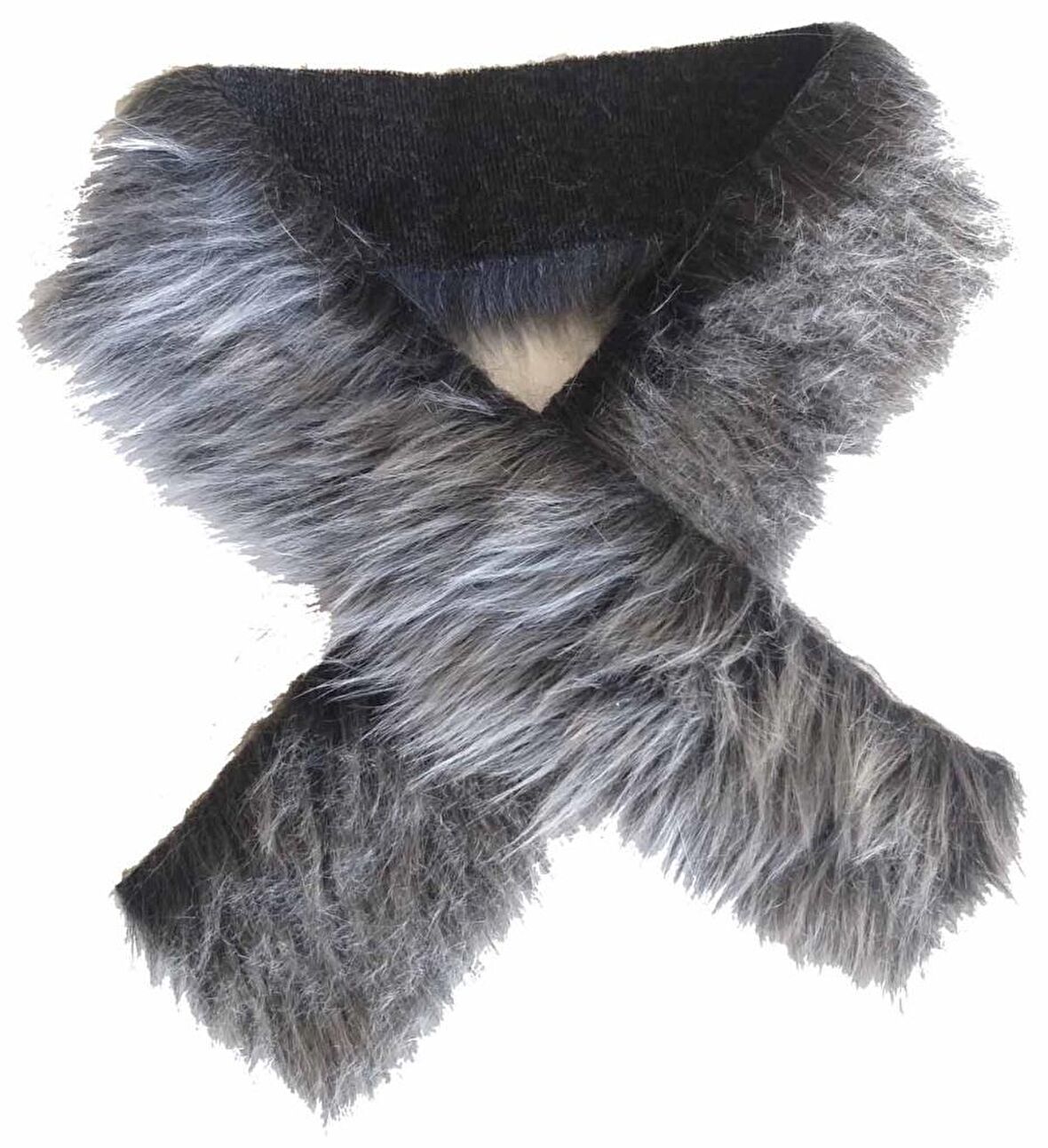 Kürk 70x5cm Siyah beyaz Renk