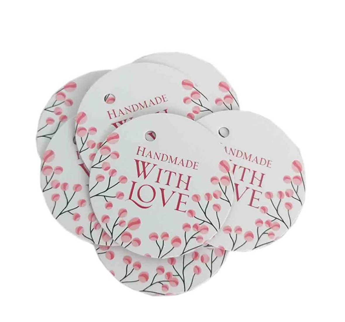 Etiket Handmade With Love 10lu