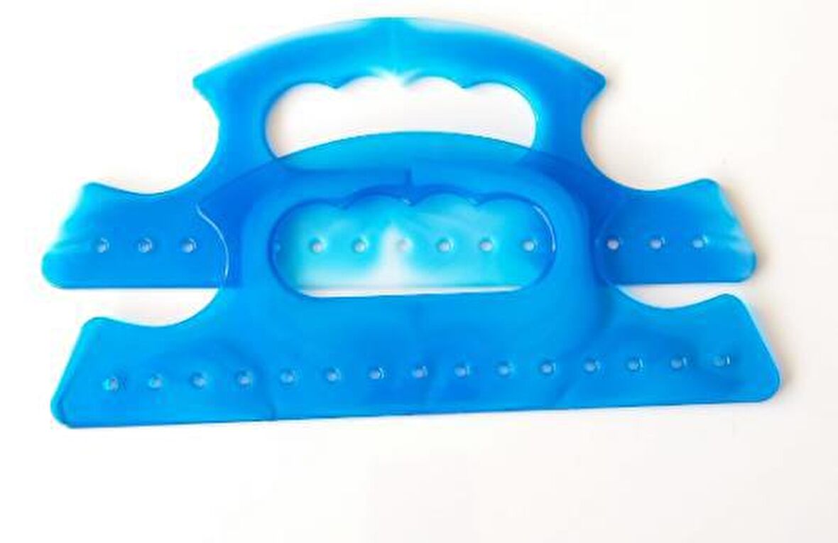 Akrilik görünümlü plastik çanta sapı Mavi No:6