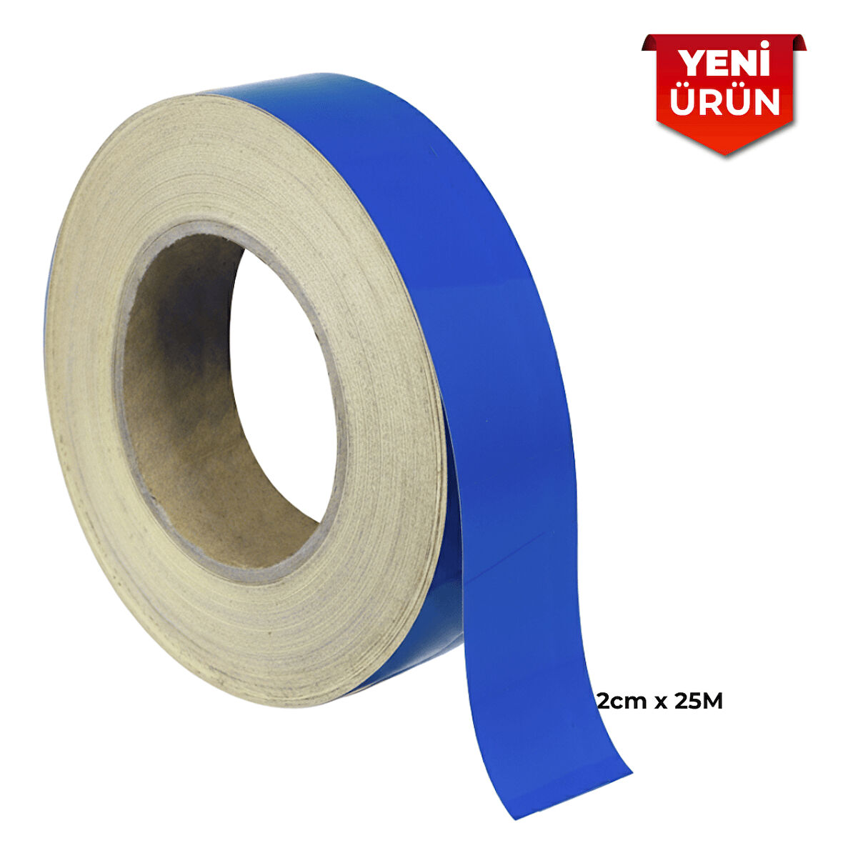 Reflektif Fosforlu Şerit Bant, Düz Reflekte İkaz Bandı 2cm x 25M