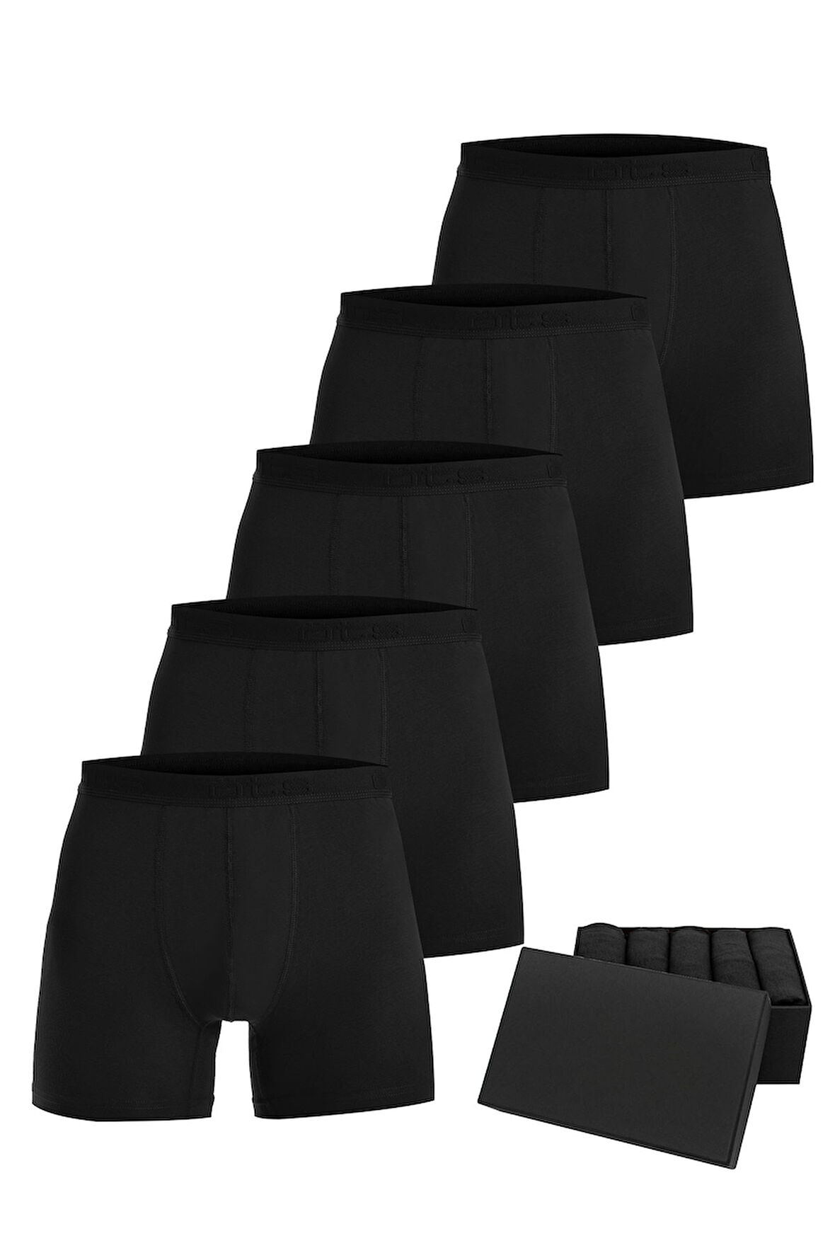 Öts Premium 5’li Erkek Modal Boxer - Hediye Kutulu, Ultra Yumuşak Modal Kumaş, Esnek Kalıp Etiketsiz