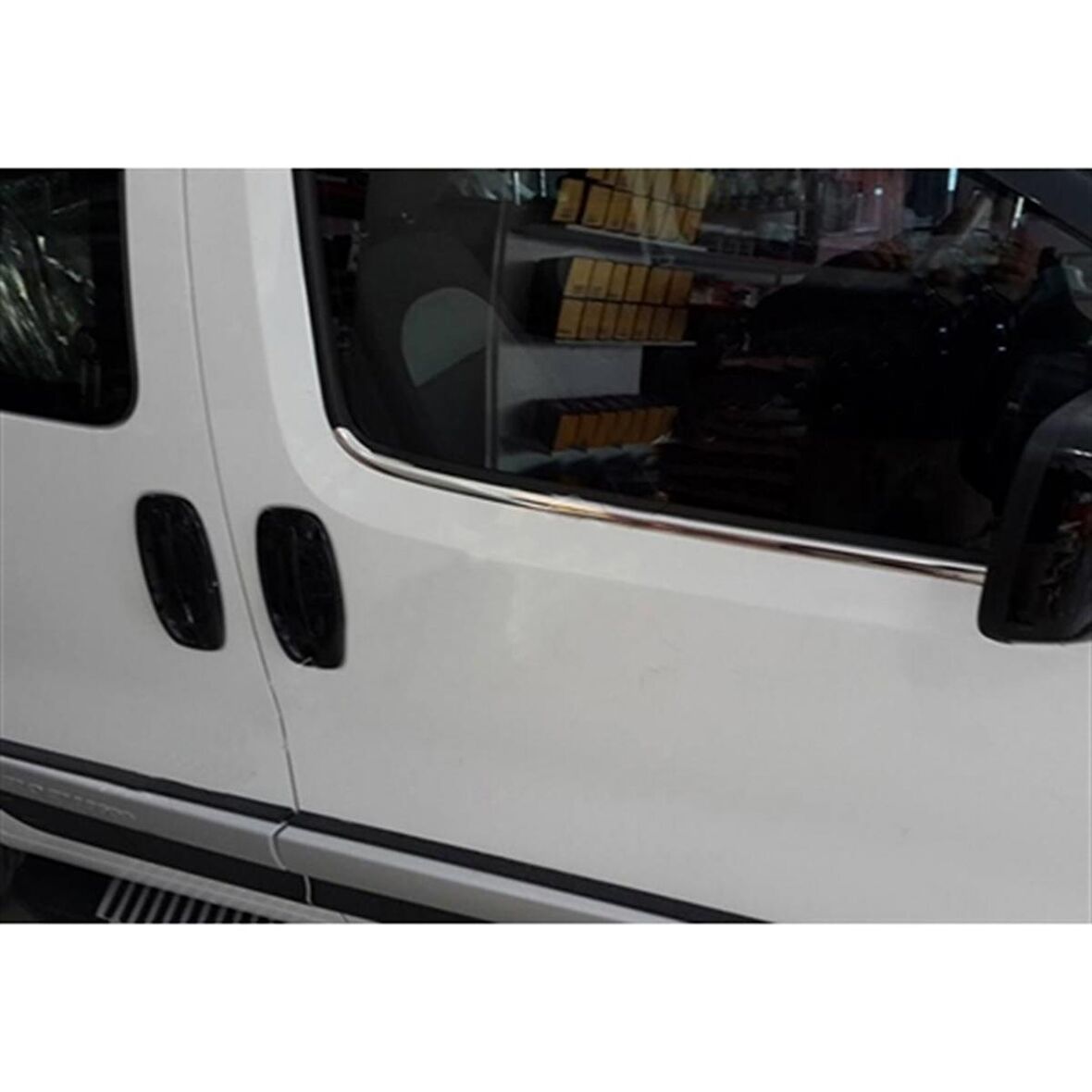 Fiat Fiorino Krom Cam Çıtası 2008 Sonrası 2 Parça Paslanmaz Çelik