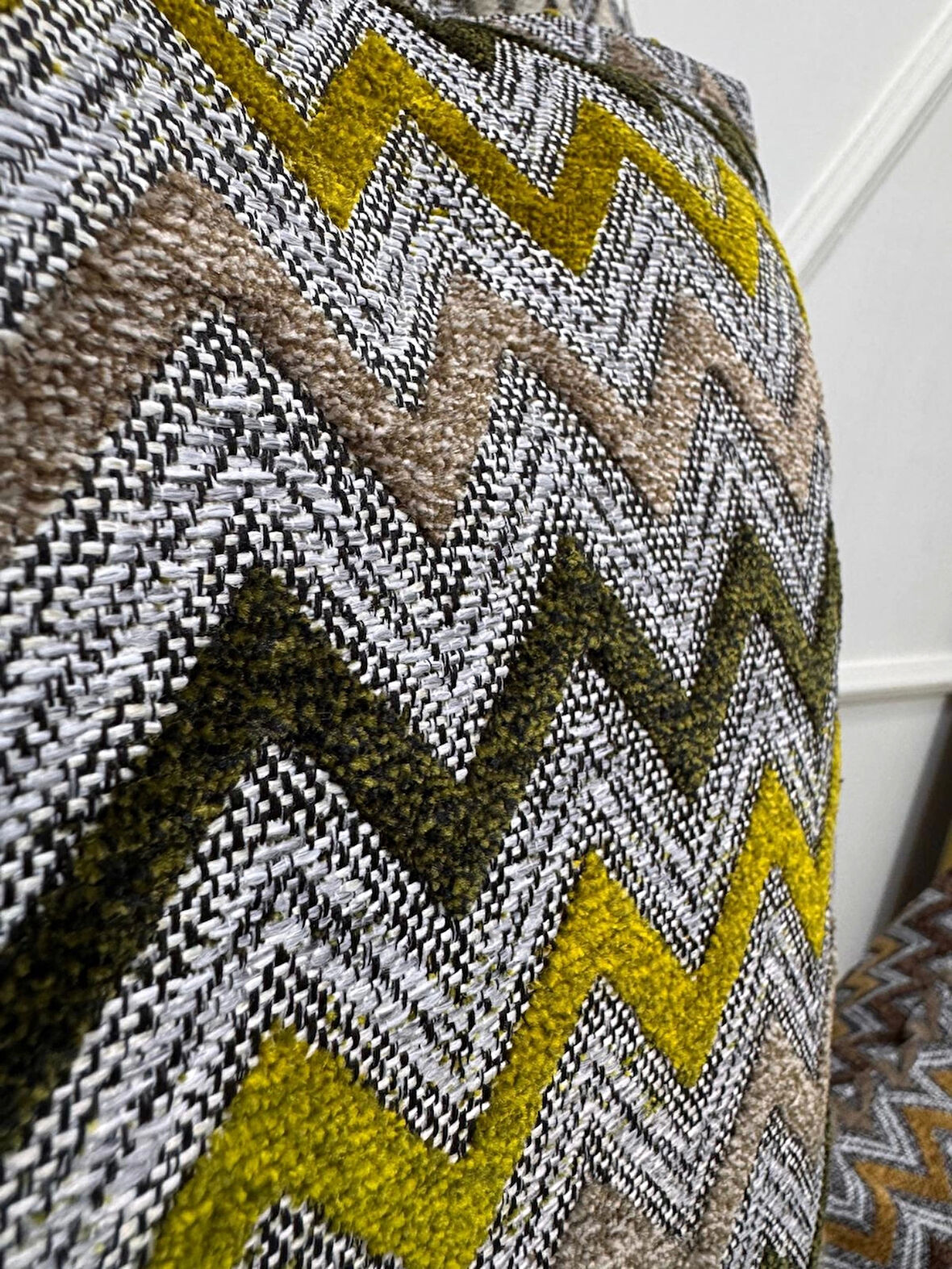 NİVEMESHOME SARI YEŞİL ELYAF DOLGULU KIRLENT KILIFI 45X45