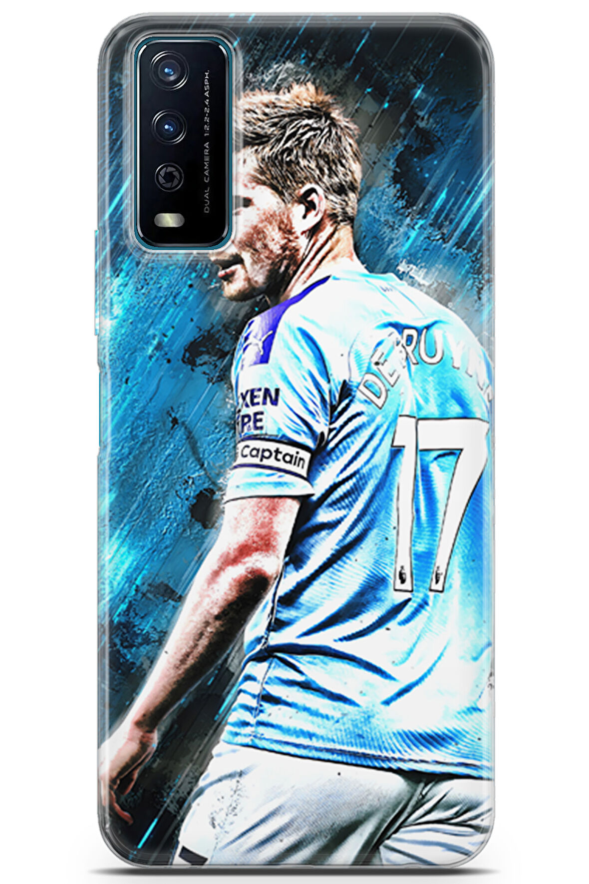 Vivo Y11s uyumlu Futbol 8 UV Tasarım Kevin De Bruyne