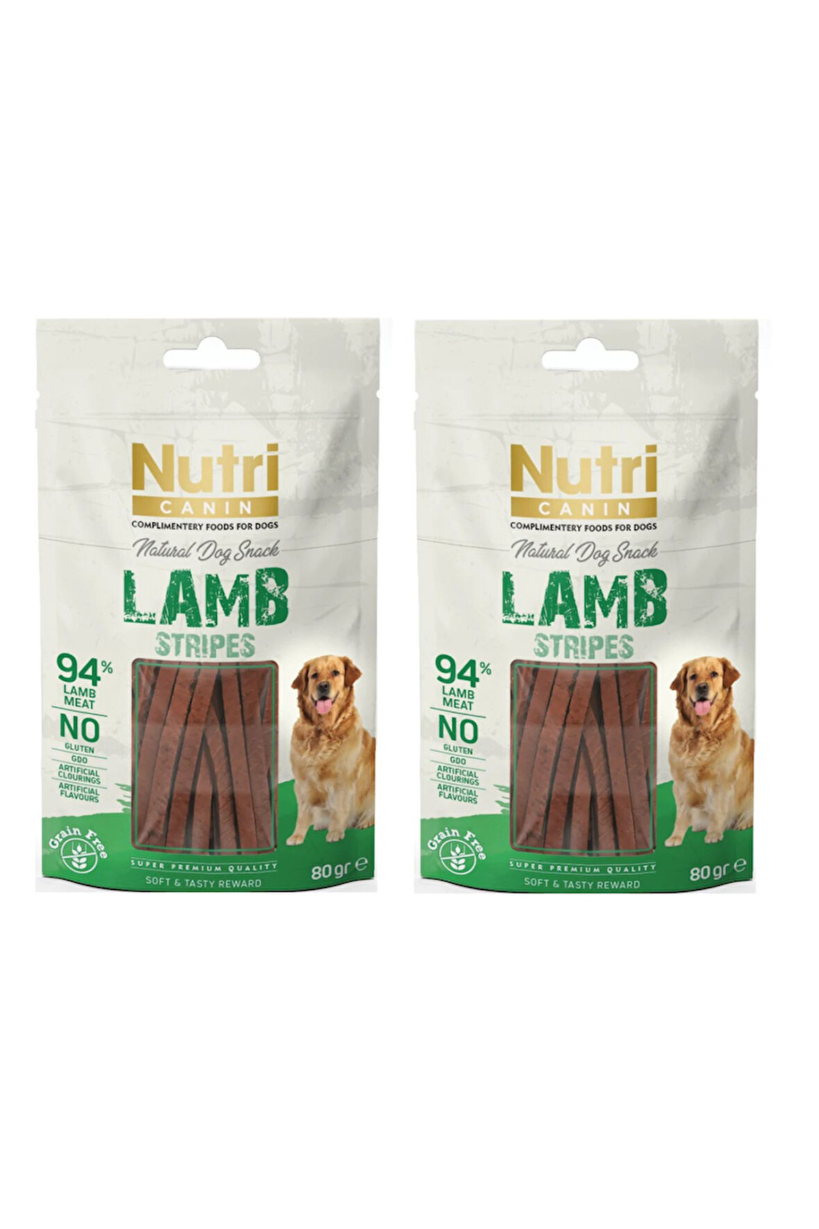 Nutri Canin Kuzu Etli Fileto Tahılsız Köpek Ödülü 80 Gr. X 2 Adet