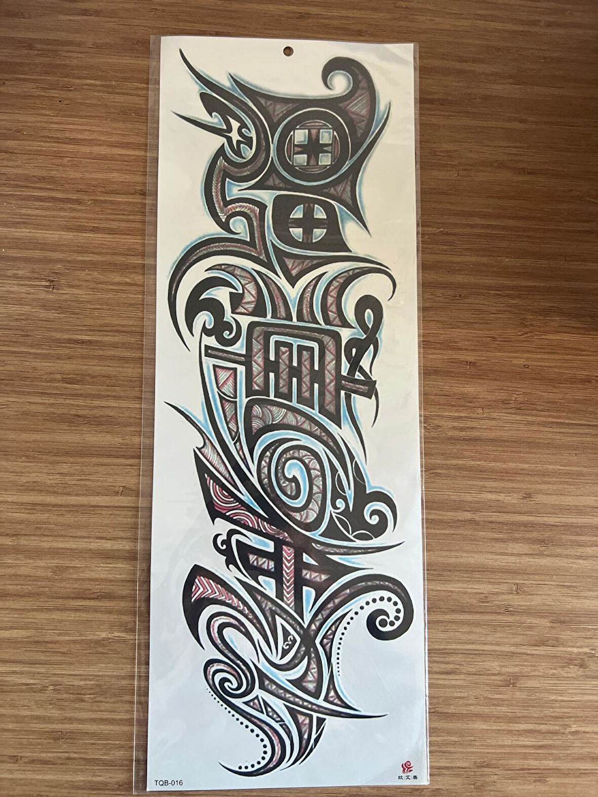 Tribal 1 Hafta Kalıcı Tam Kol Bacak Yapıştırma Geçici Dövme 46 CM