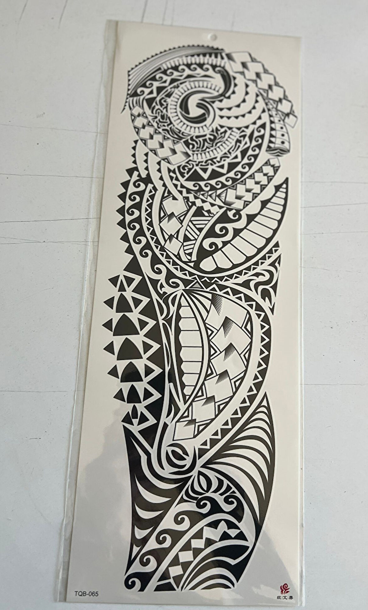 Tribal Sarmal 1 Hafta Kalıcı Tam Kol Bacak Yapıştırma Geçici Dövme 46 CM