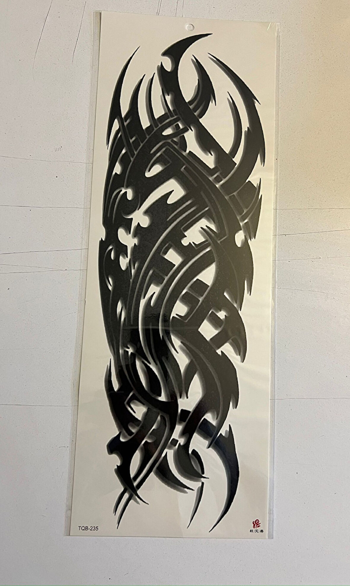 Tribal 1 Hafta Kalıcı Tam Kol Bacak Yapıştırma Geçici Dövme 46 CM