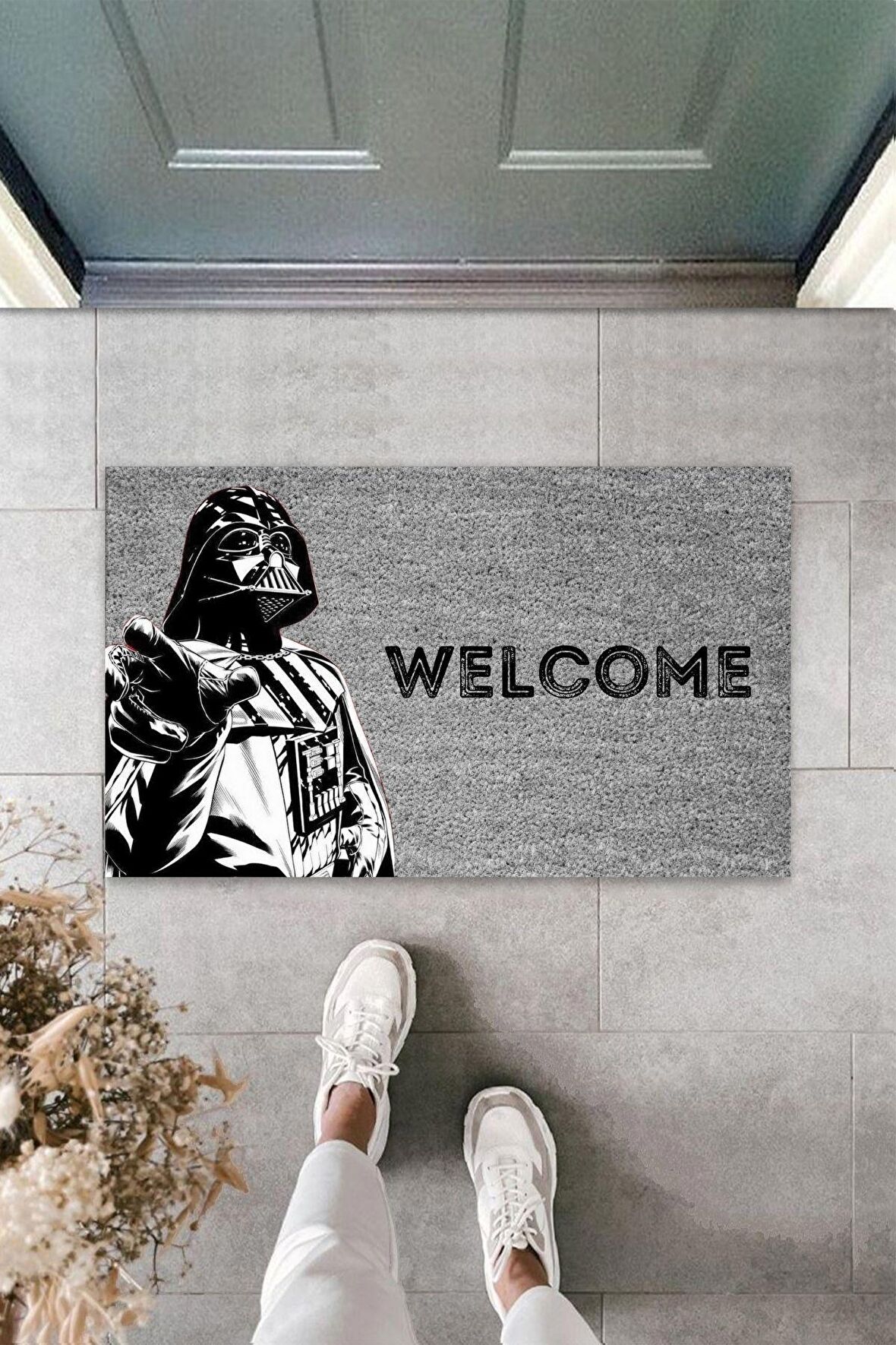 Dormot Home Modern Dijital Baskı - Gri Star Wars, Darth Vader - Kapı Önü Paspası 70x45cm