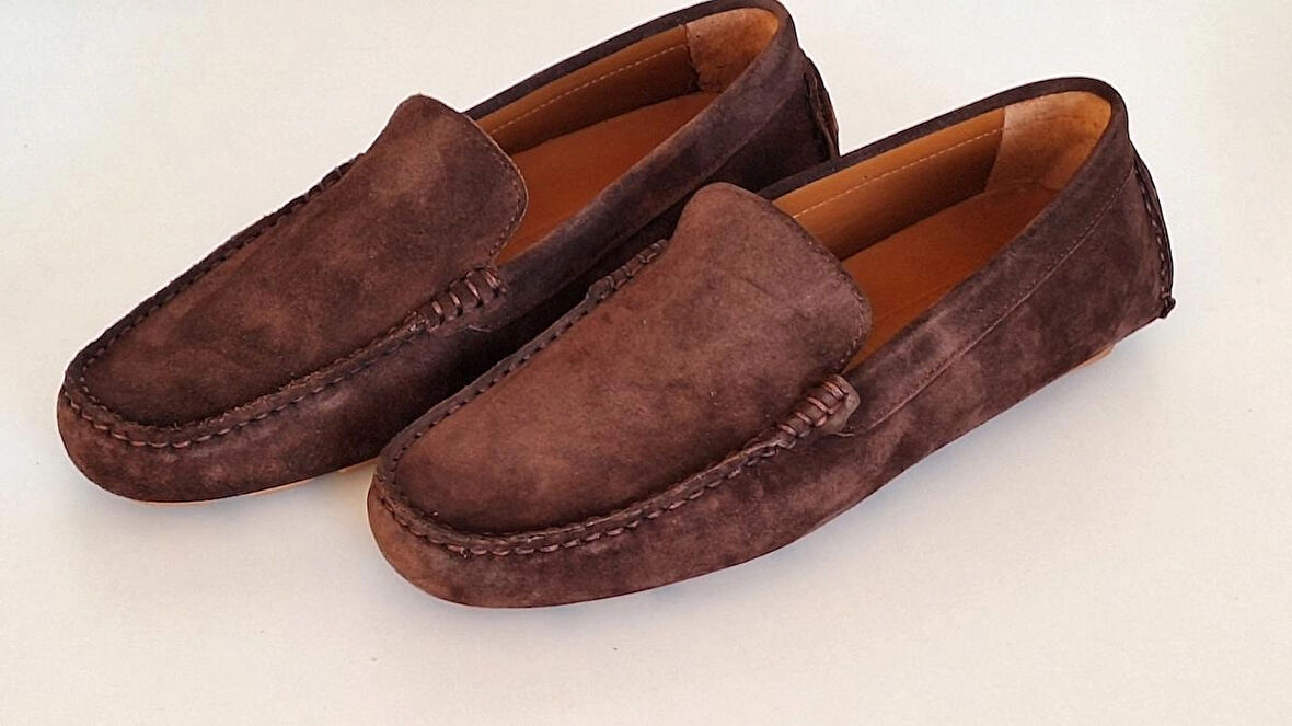 DARKWOOD-GÜNLÜK LOAFER AYAKKABI-NATUREL SÜET-KAHVERENGİ