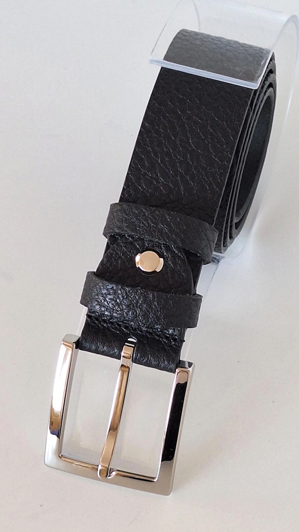 DARKWOOD ERKEK SPOR DERİ KEMER-HAKİKİ DERİ-SİYAH RENK-4 CM