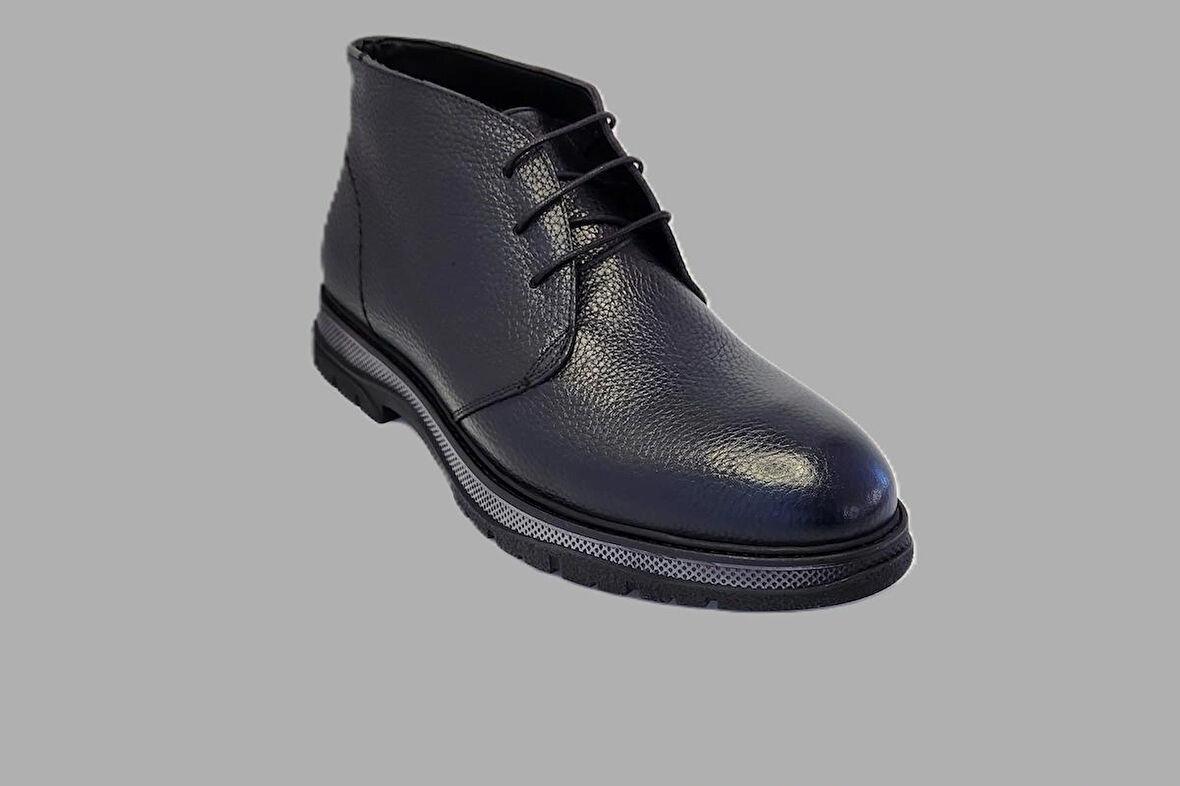 DARKWOOD ERKEK BOT-HAKİKİ DERİ-LACİVERT RENK-SICAK ASTAR