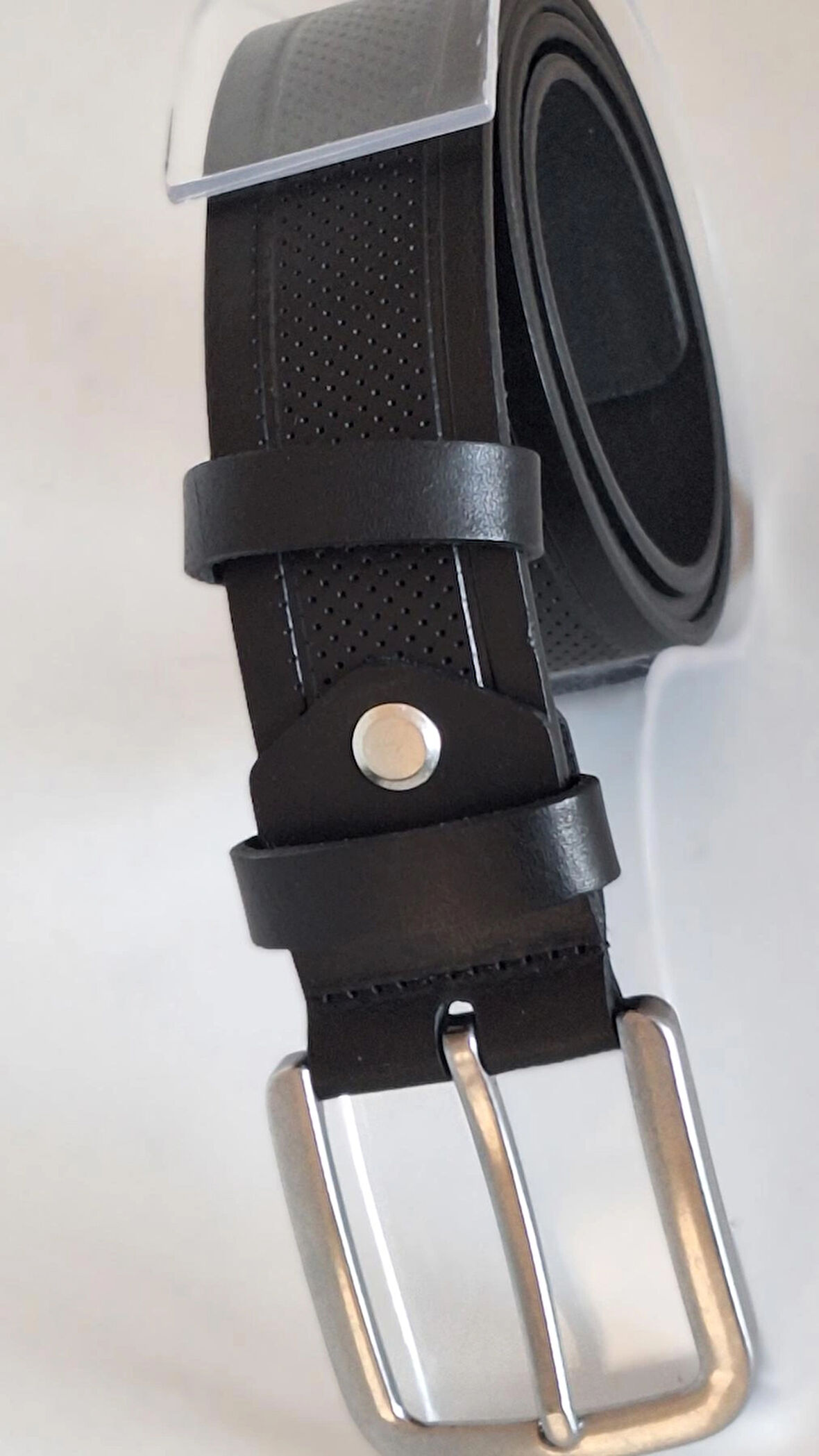 DARKWOOD ERKEK SPOR DERİ KEMER-4 CM-SİYAH RENK