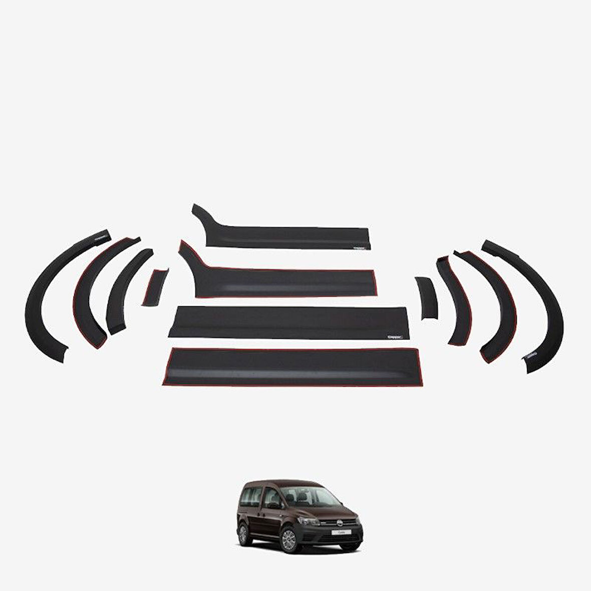 Volkswagen Caddy 2010-2015 Dodik Set 12 Parça Kısa Şase Çift Sürgü