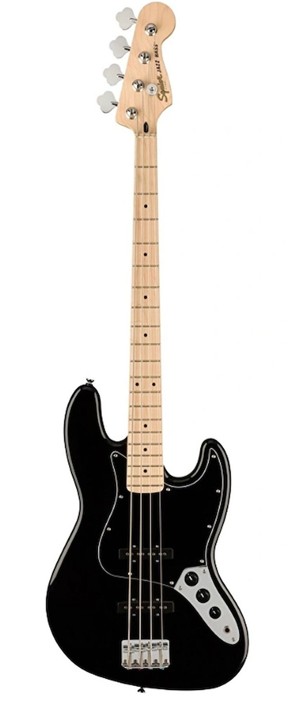 Squier Affinity Jazz Bass Akçaağaç Klavye Siyah Bas Gitar