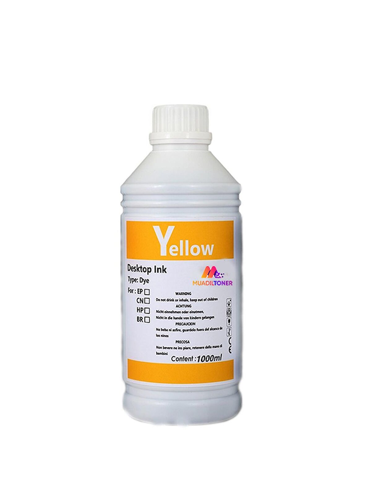 Colorful Toner Epson  L565 1 Litre Sarı Muadil Mürekkep 