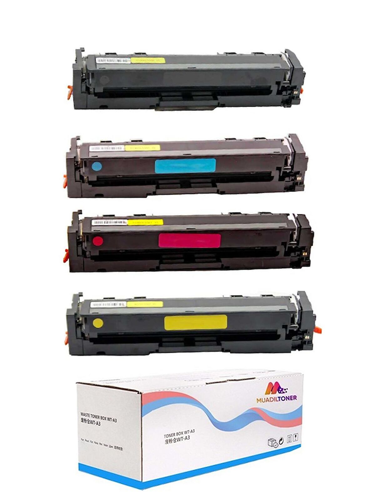 Colorful Toner Hp 216A-W2410A-M155nw- M182n- M182nw- M183fw Siyah Çipsiz 1 set C/M/Y/K  Muadil Toner