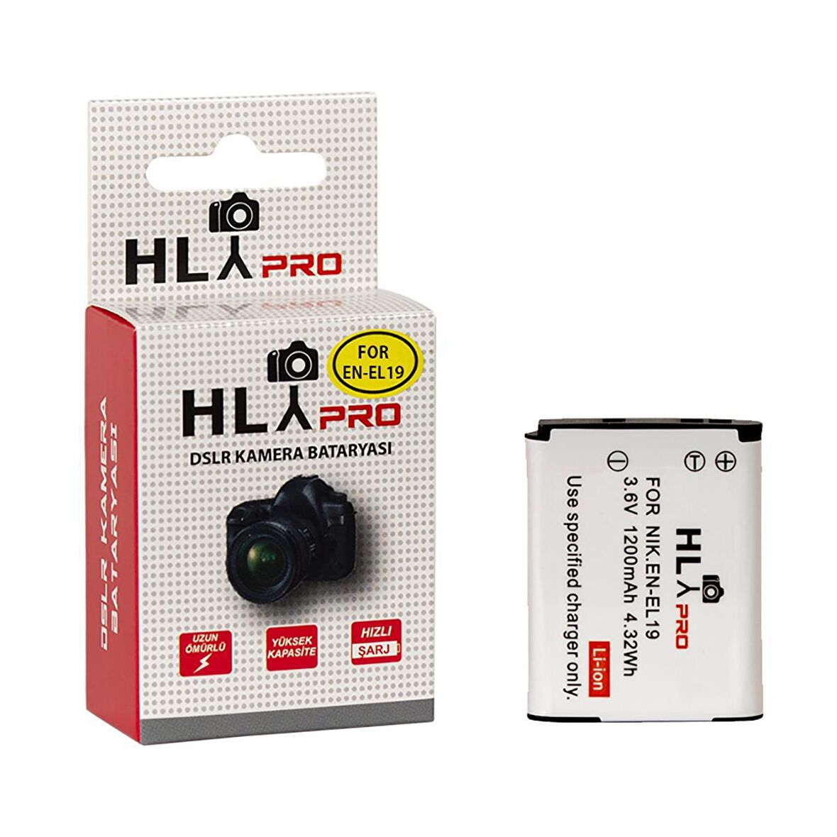 Hlypro Nikon S100 için EN-EL19 Batarya