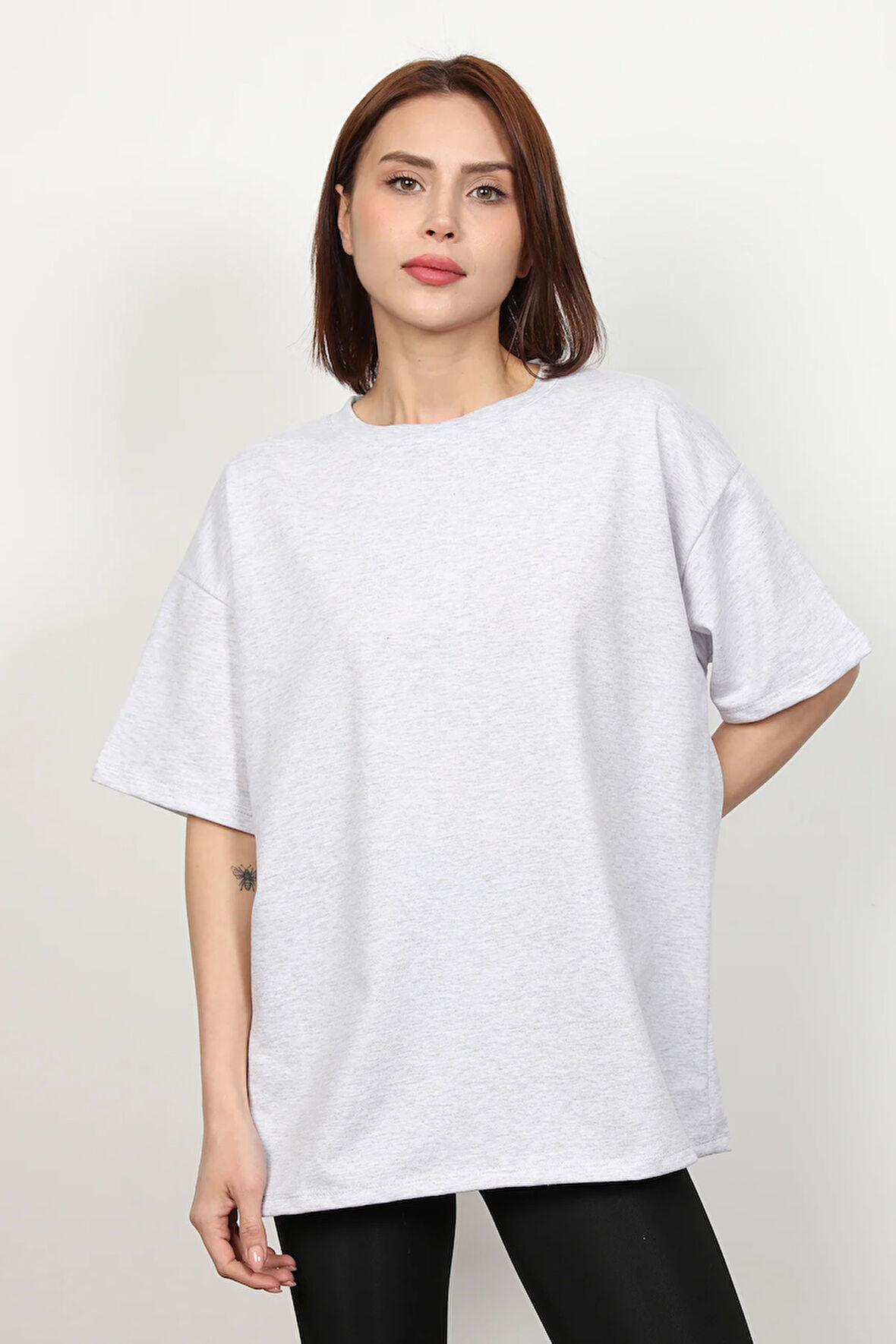 Kadın Düz Oversize T-Shirt