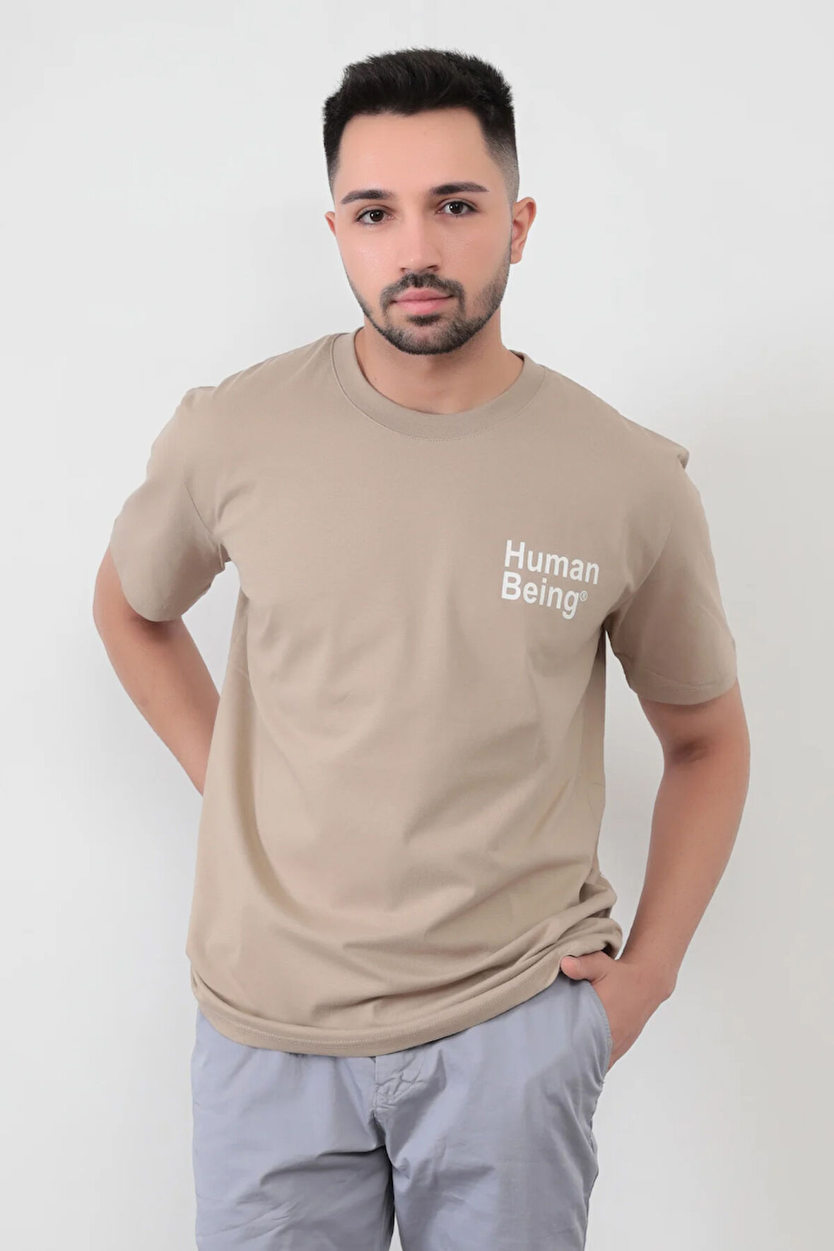 Vizon Human Baskılı Regular Kesim T-Shirt