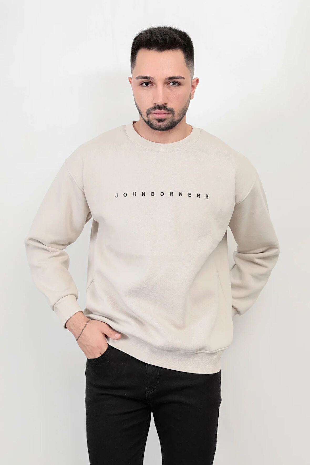 JB 5255-2 Erkek 3İp Sweat