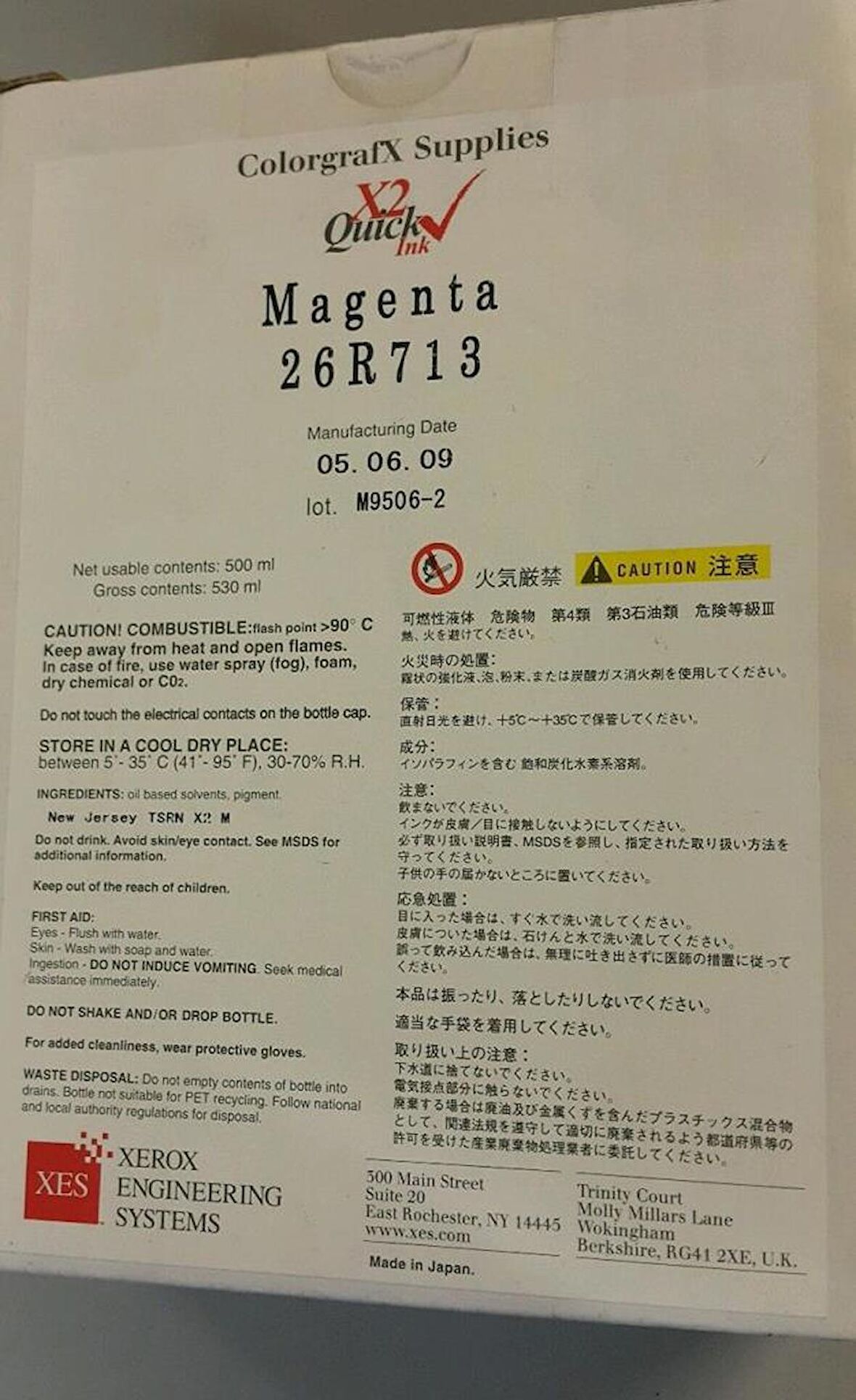 Xerox 26R713 Colorgrafx Malzemeleri X2 Quick Ink Eflatun