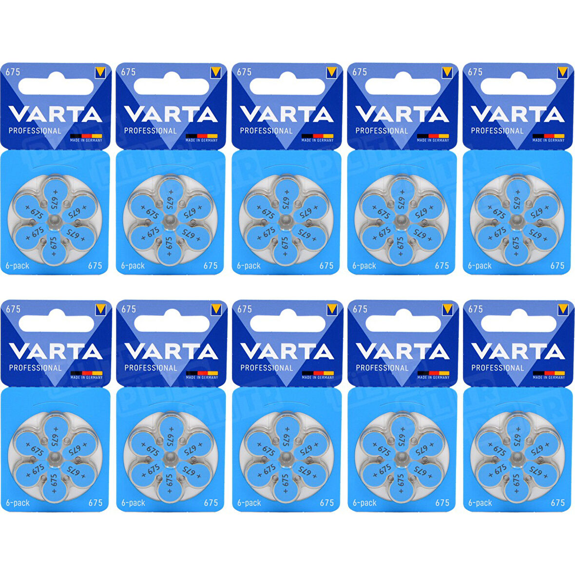 Varta 675 Numara Işitme Cihaz Pili 6X10 (60 Adet)