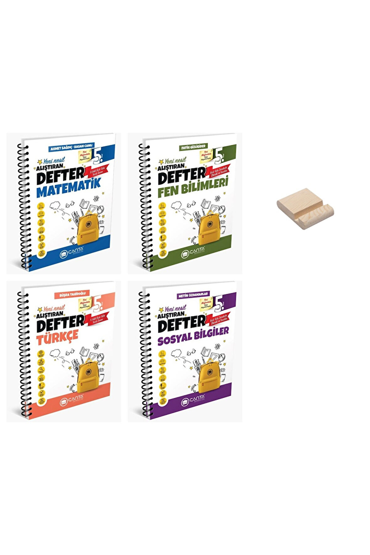 5. Sınıf Matematik Fen Bilimleri Türkçe ve Sosyal Alıştıran Defter 4lü Set