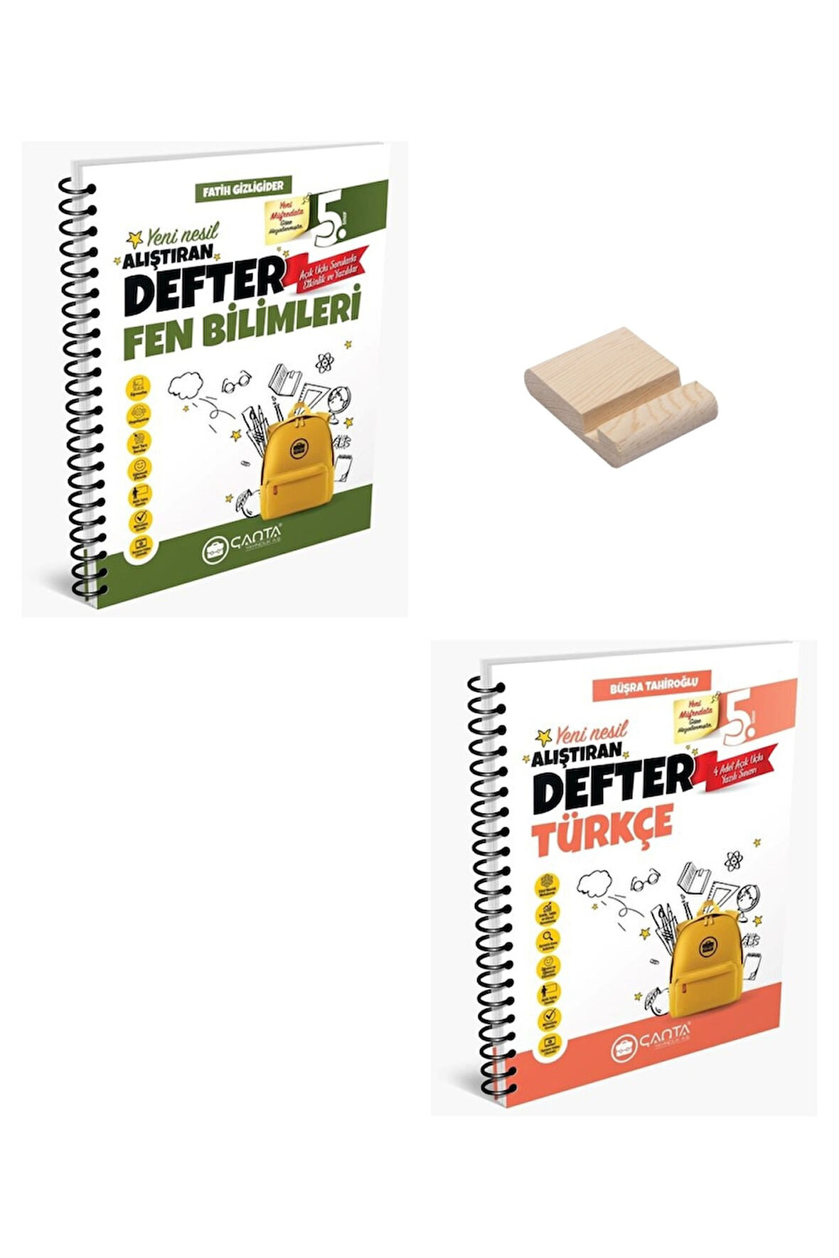 5. Sınıf Fen Bilimleri ve Türkçe Alıştıran Defter