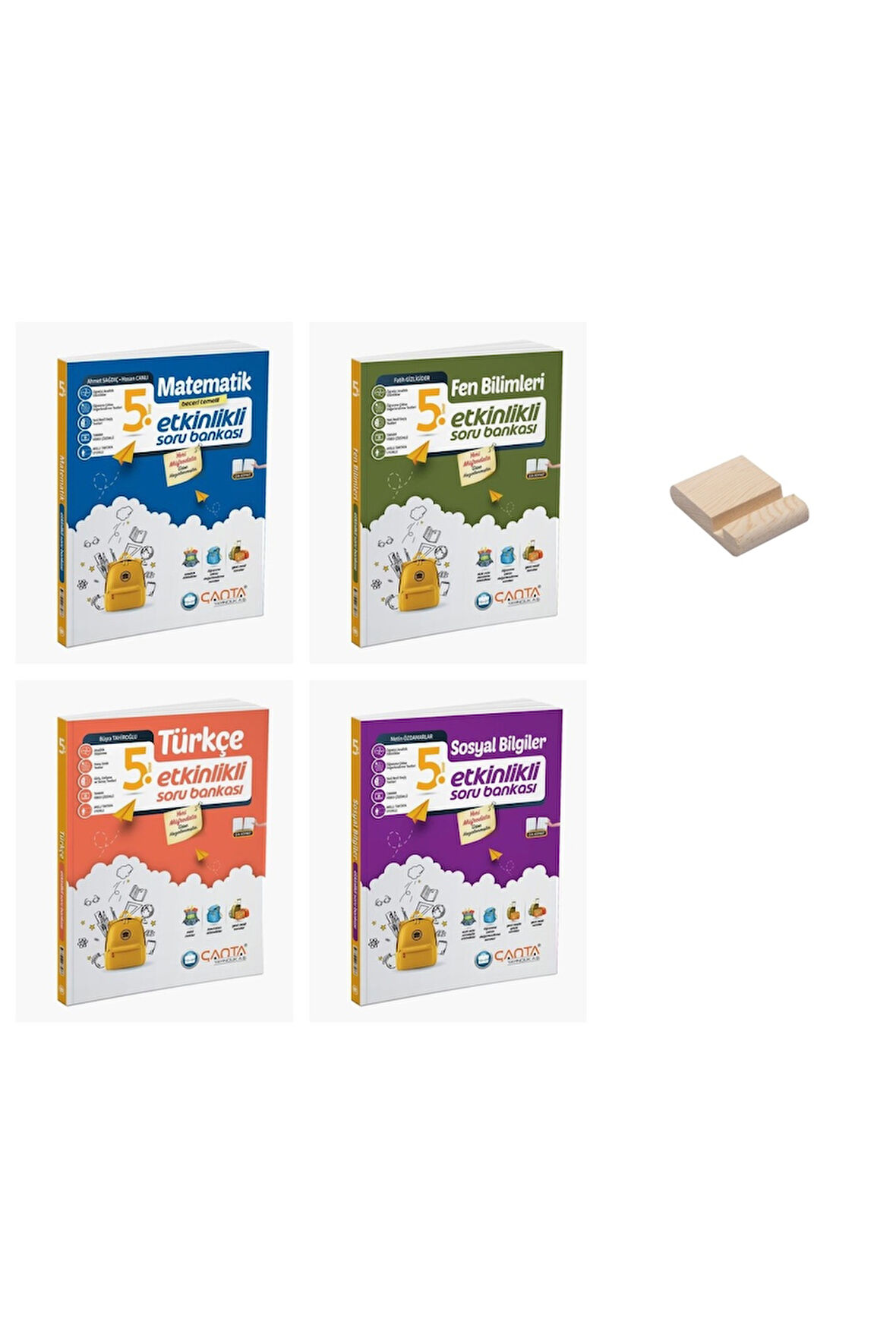 5. Sınıf Matematik Fen Bilimleri Türkçe ve Sosyal Etkinlikli Soru Bankası 4lü Set