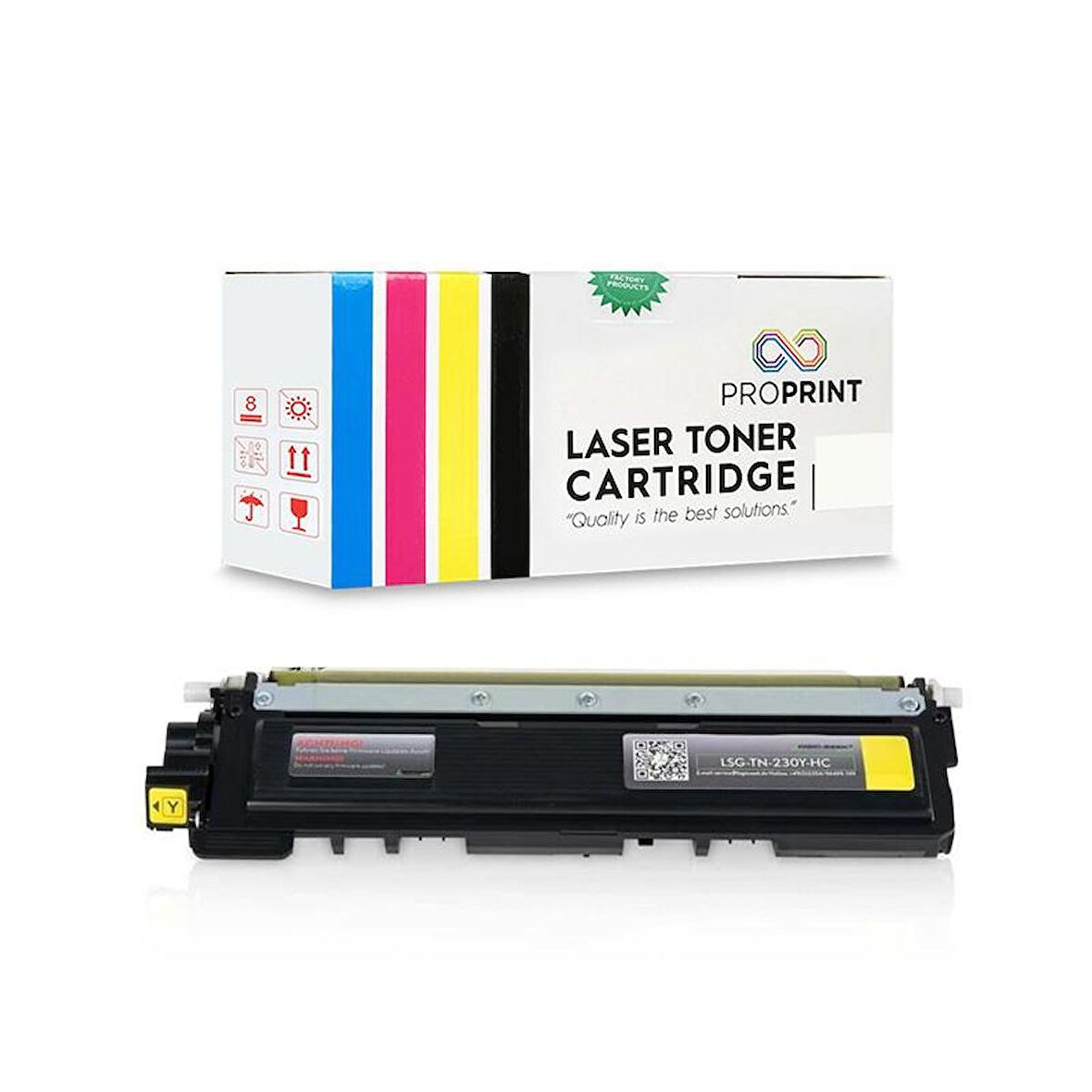 Brother TN-210-TN-230-TN-240 Sarı Muadil Toner DCP9010-DCP9010CN