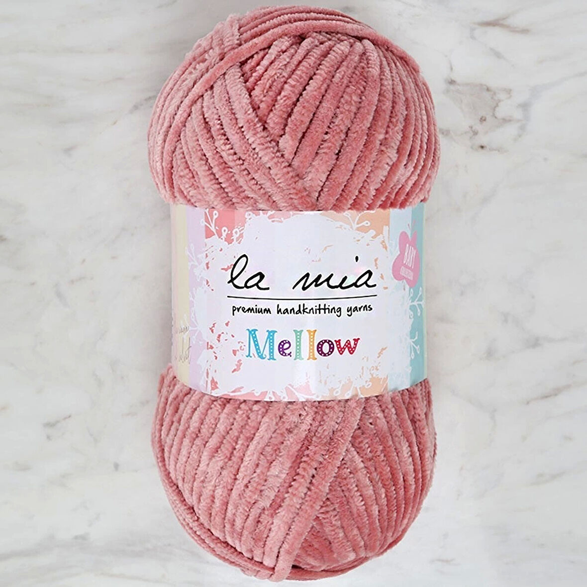 La Mia Mellow Pudra Pembe El Örgü İpi - 939 - 34175