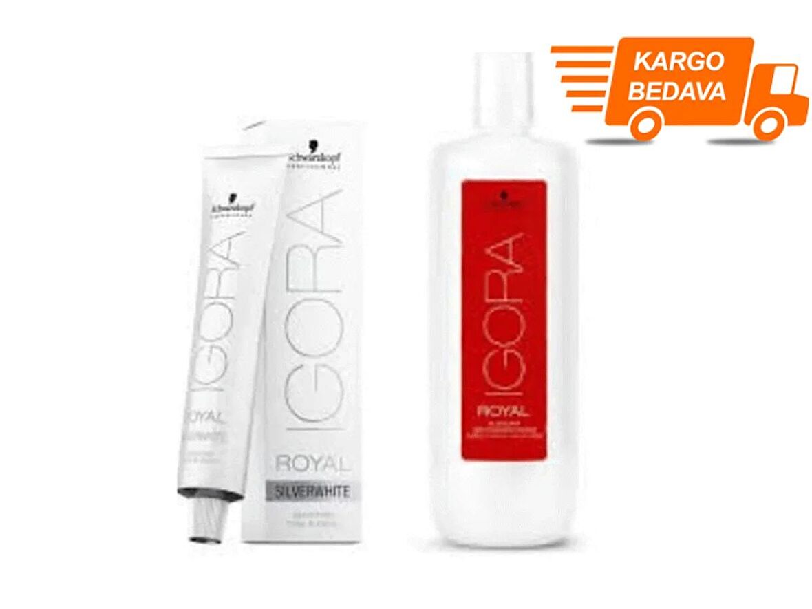 9 Adet Royal Absolutes Silverwhite Silver Saç Boyası + 1l Oksidan (orijinal)