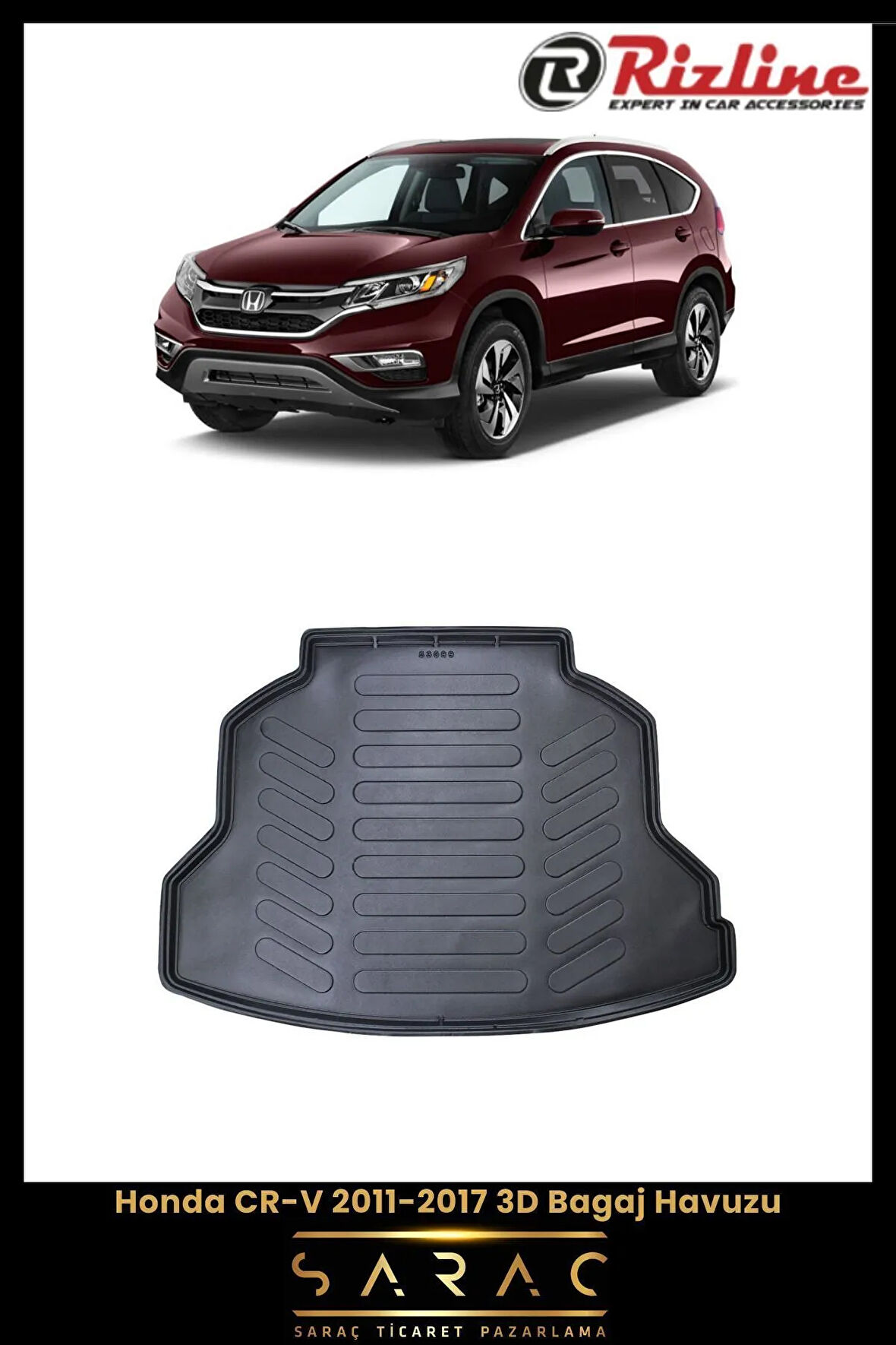 Rizline Honda CR-V 2014 Model 3D Bagaj Havuzu