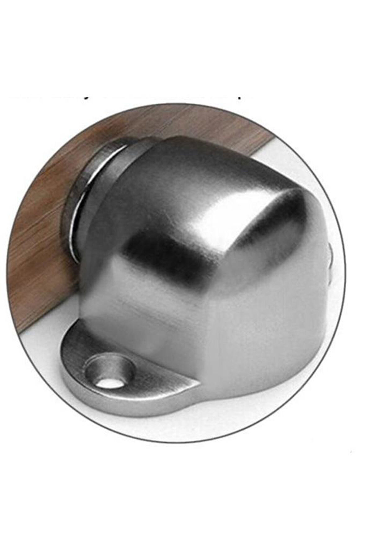 Mıknatıslı Kapı Stoperi Vidalı Kapı Tutucu Tamponu Nikel