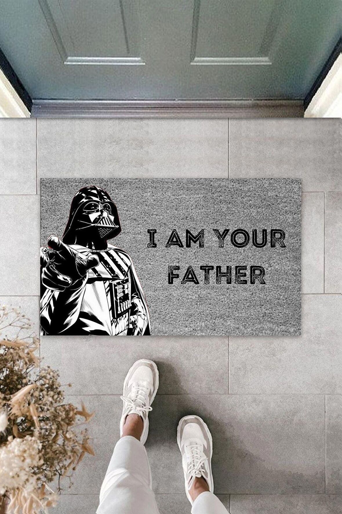 Dormot Home Modern Dijital Baskı - Star Wars, Darth Vader - I AM YOUR FATHER- Kapı Önü Paspası