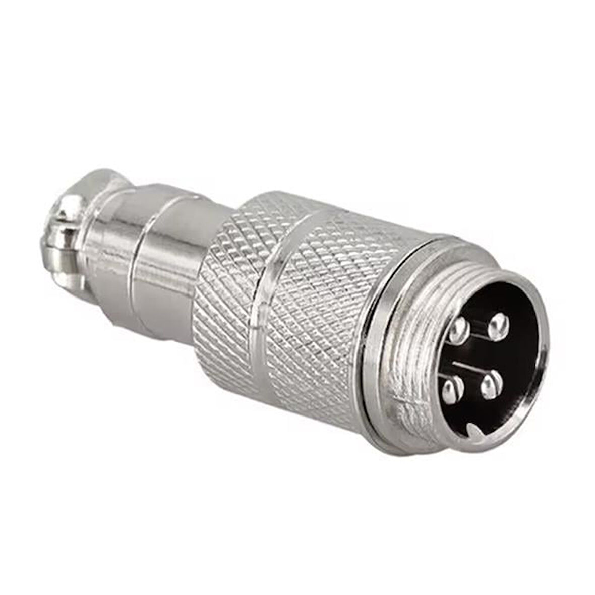 Mayk GX16-4 Pinli Metal Erkek Konnektör (M16 - 16Mm)