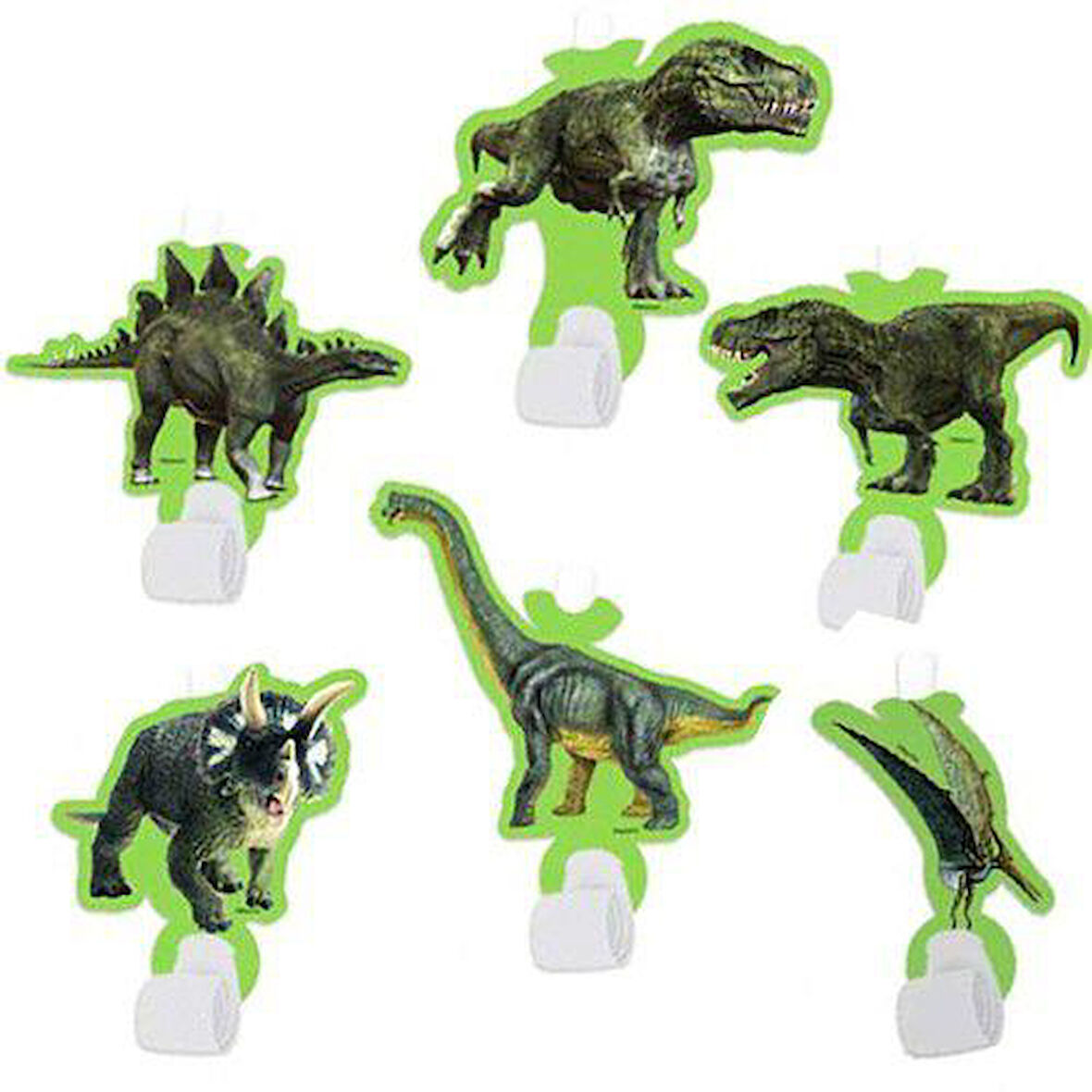 Jurassic park kaynana dili, parti düdüğü,(6lı paket) uzayan parti düdüğü,uzat çek düdük