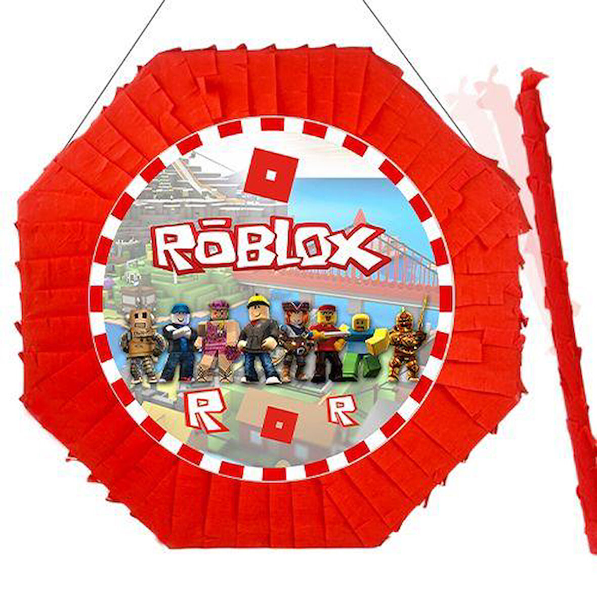 Roblox Pinyata 42cm + Sopası Doğum Günü Eğlencesi Pinyata Patlatma Partisi