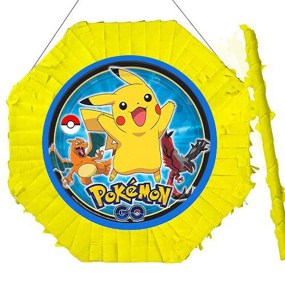 Pokemon Go Pinyata 42cm + Sopası Doğum Günü Eğlencesi Pinyata Patlatma Partisi