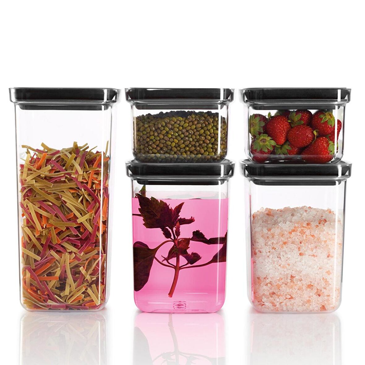 OMS Nova 10 Parça Akrilik Saklama Kabı Gri 9144